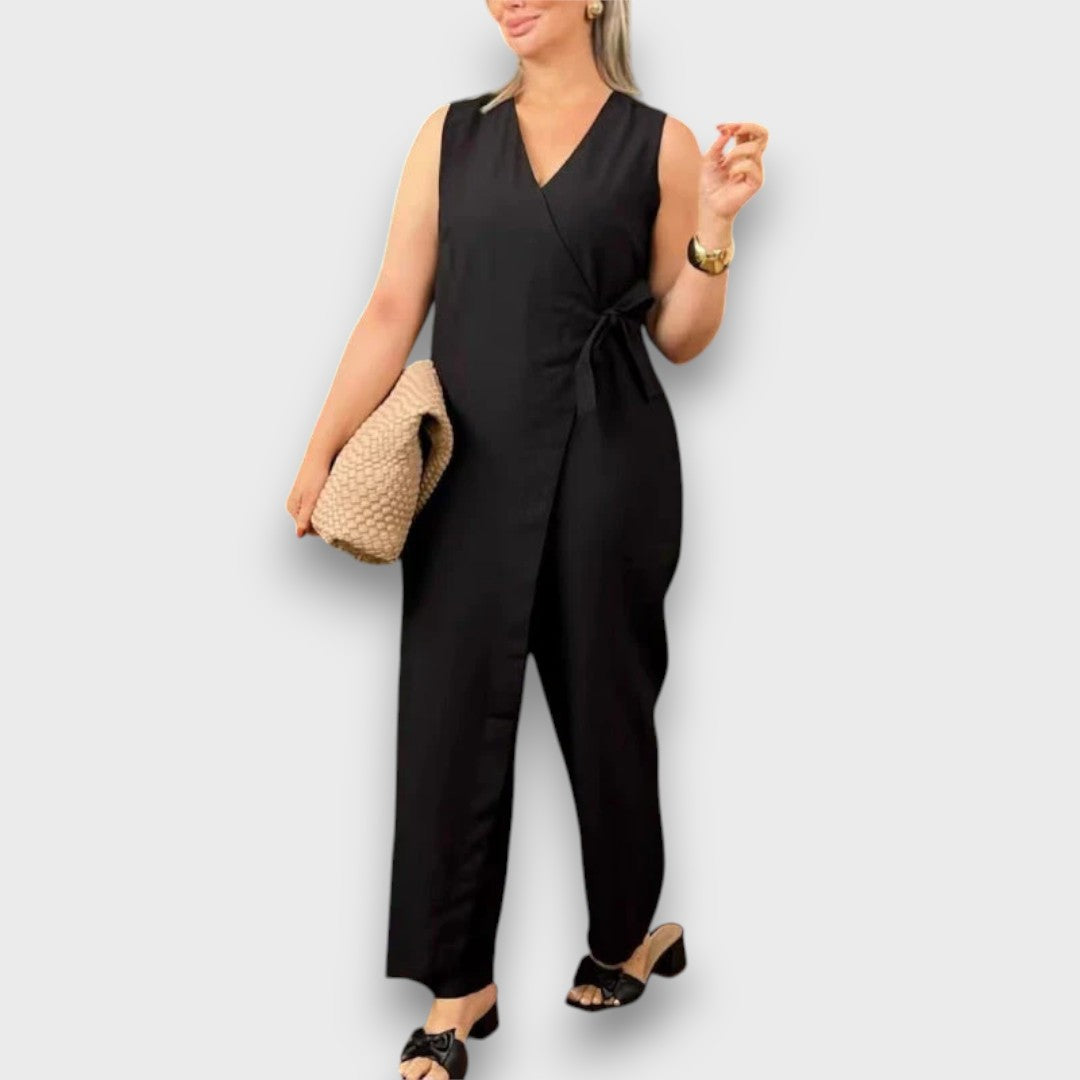 Zafina – Jumpsuit with Waist Tie