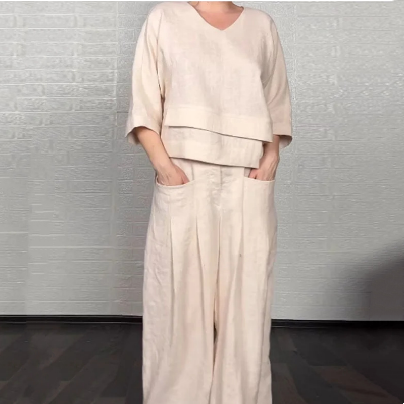 Angelina - Wide Leg Minimalist Set