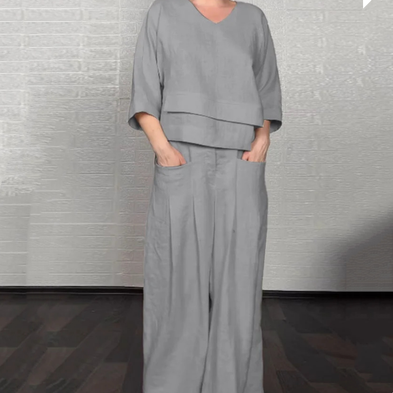 Angelina - Wide Leg Minimalist Set