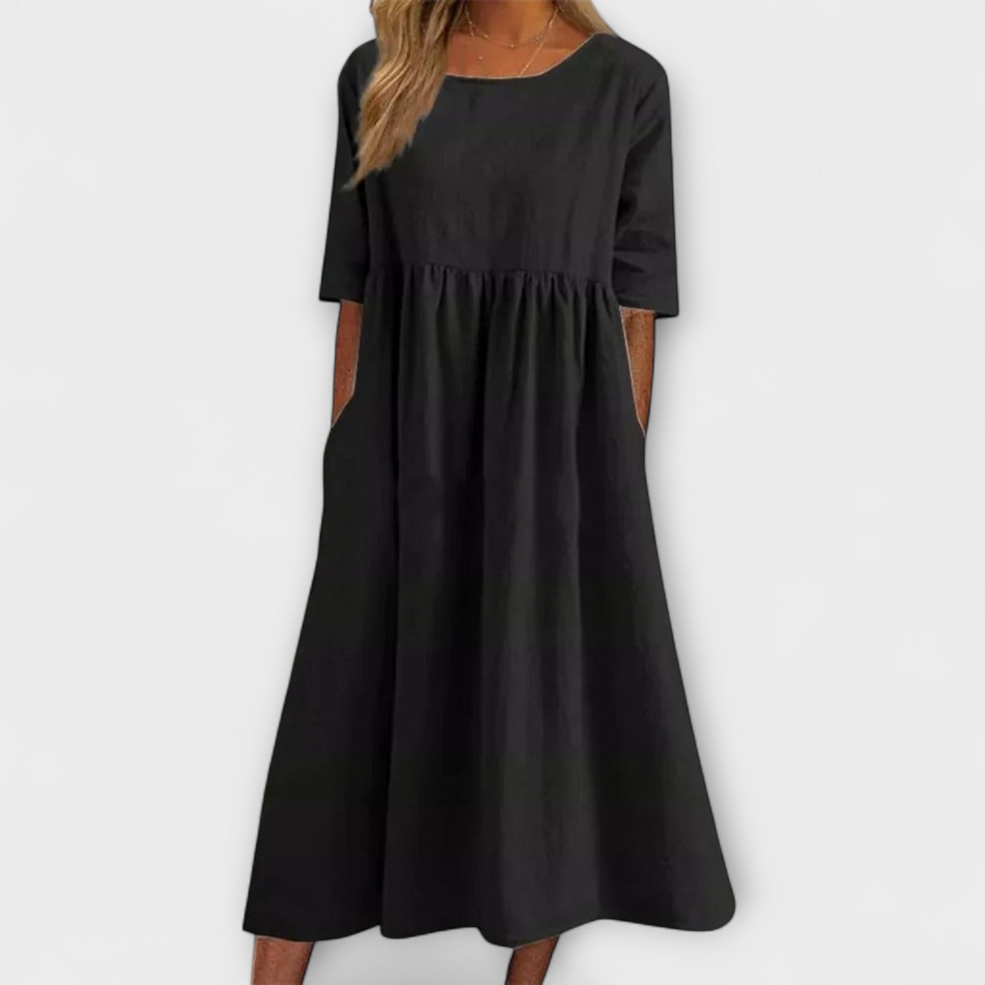 Belly Cover Dress – Elegant Loose Fit