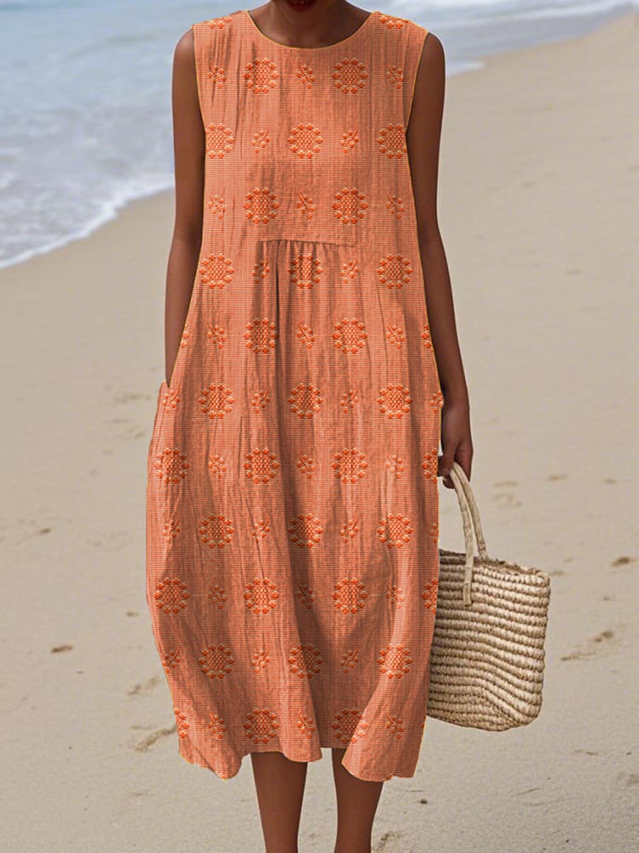 Ruth | Lightweight Cotton-Linen Dress with Minimalist Charm