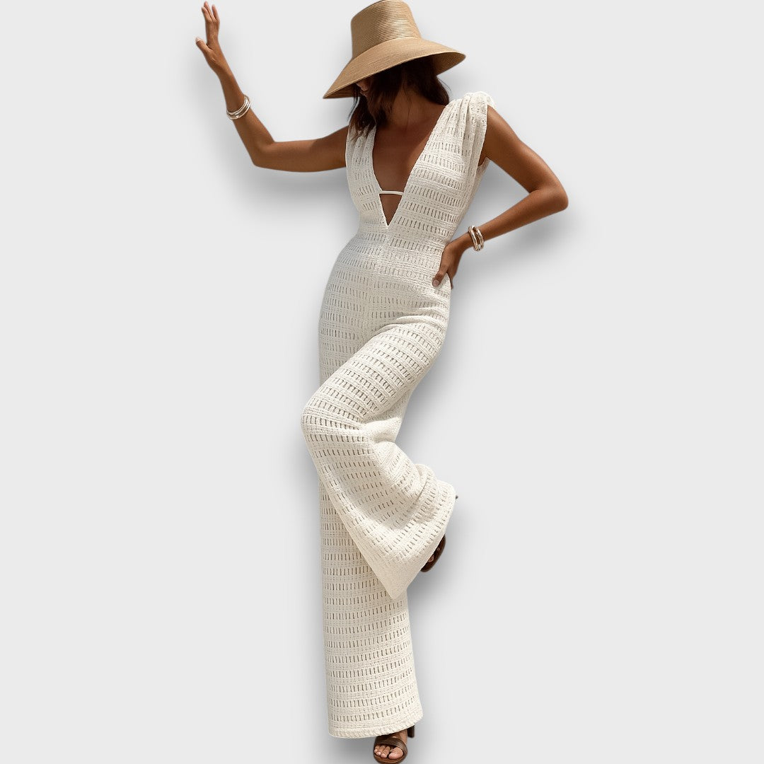 Aizlin – Summer Jumpsuit with Macrame Details