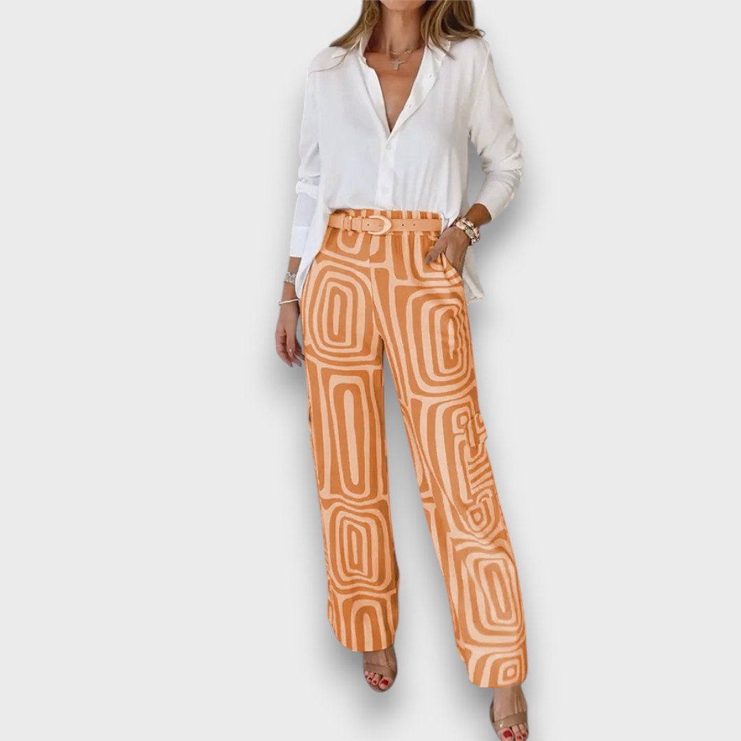 Vuan – Summer Set with Loose Button-Up Shirt