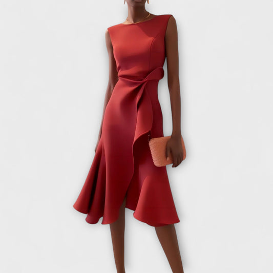 Juliet™ – Asymmetrical Mini Dress with Pleats