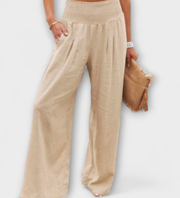 Wide and Comfortable Linen Pants - Elegant for Any Occasion
