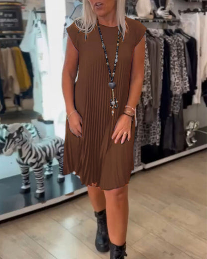 Clara | Pleated and Simple Summer Dress.