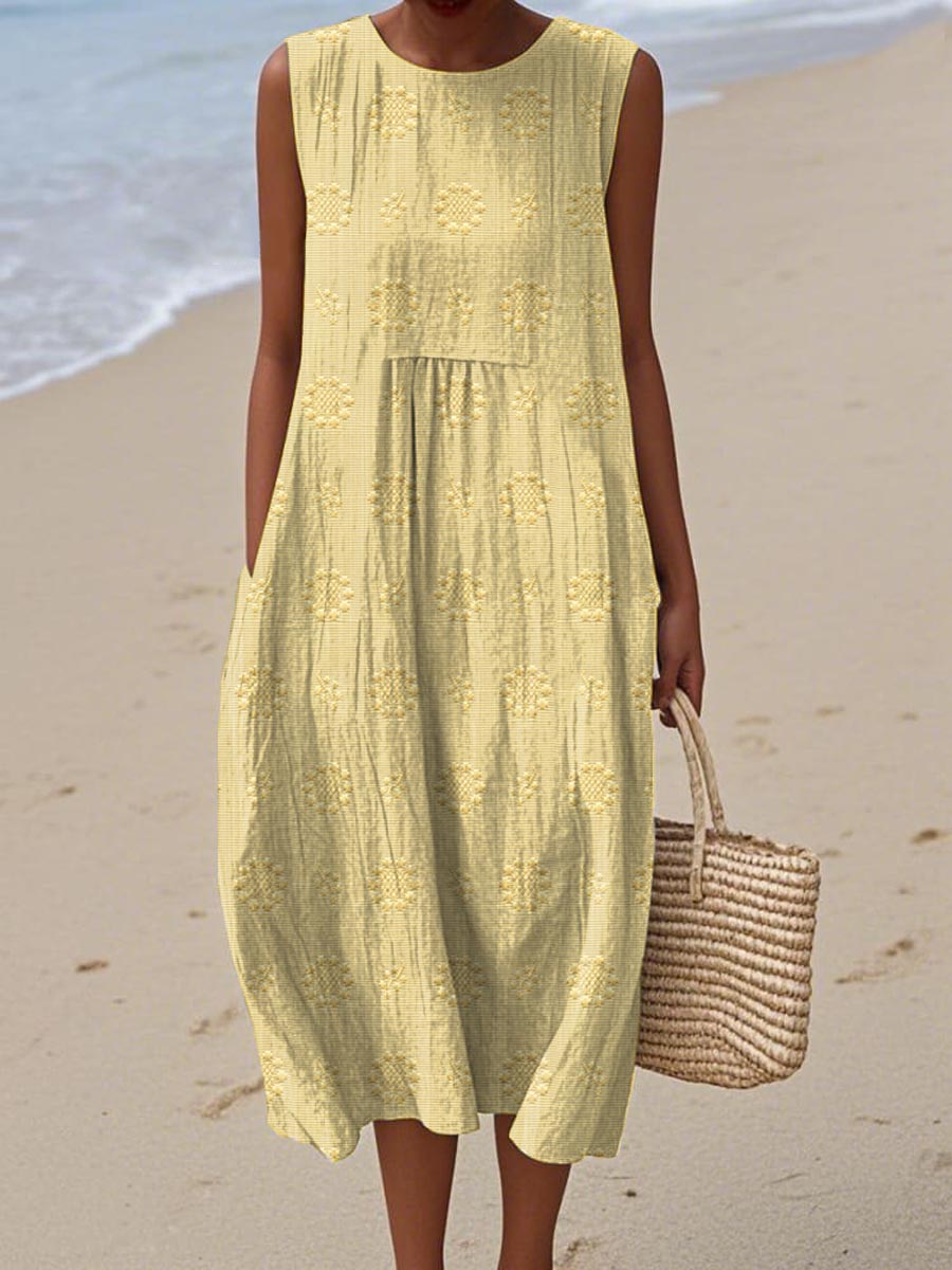 Ruth | Lightweight Cotton-Linen Dress with Minimalist Charm