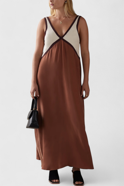 Boho Summer Dress with V-Neck