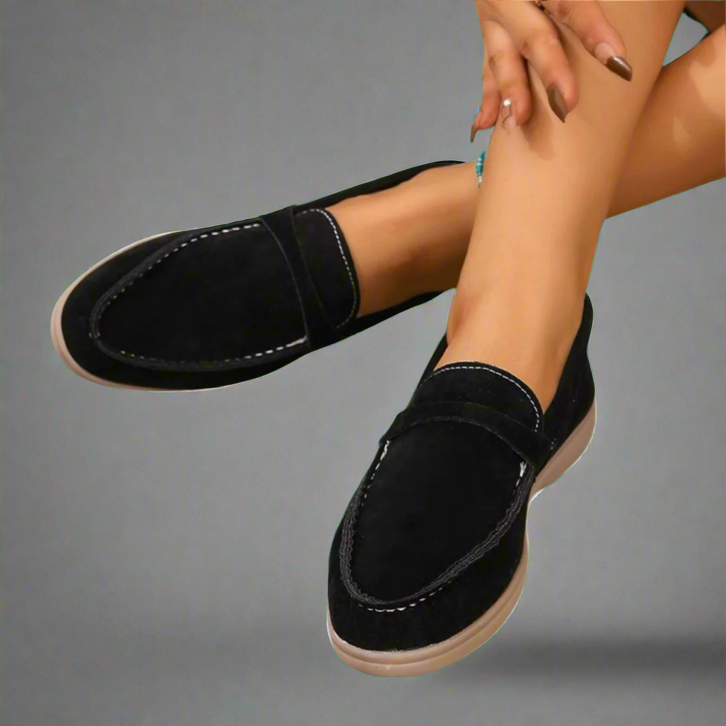 Hannah | Elegant Suede Leather Moccasins
