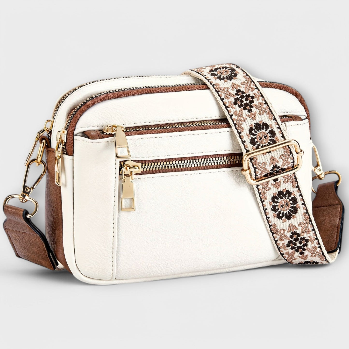 Retro Plant Leather Side Bag for Women - Laura Bag