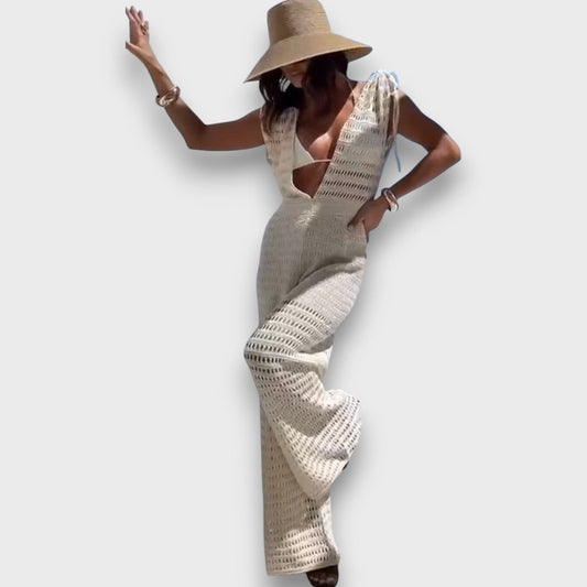 Aizlin – Summer Jumpsuit with Macrame Details