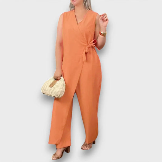 Zafina – Jumpsuit with Waist Tie
