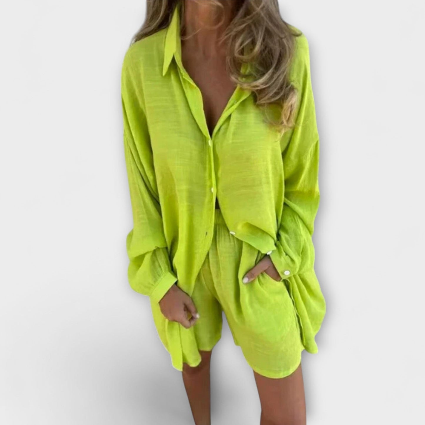 Serin – Two-Piece Summer Set with Oversized Shirt