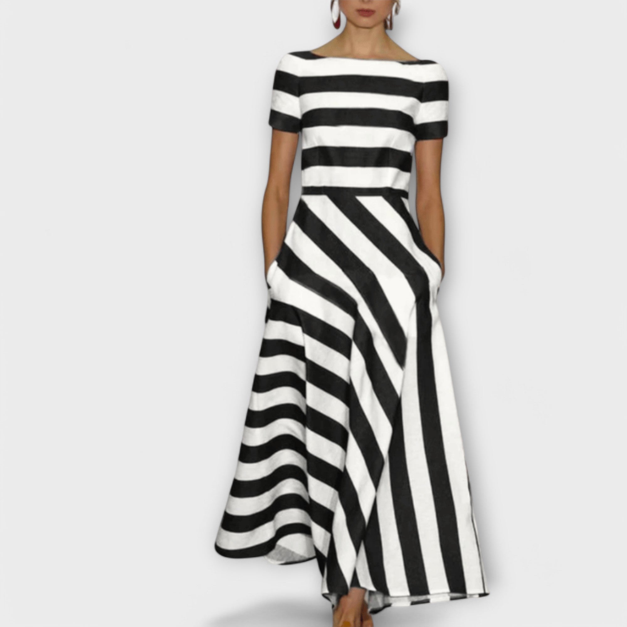 Striped Maxi Dress for Women