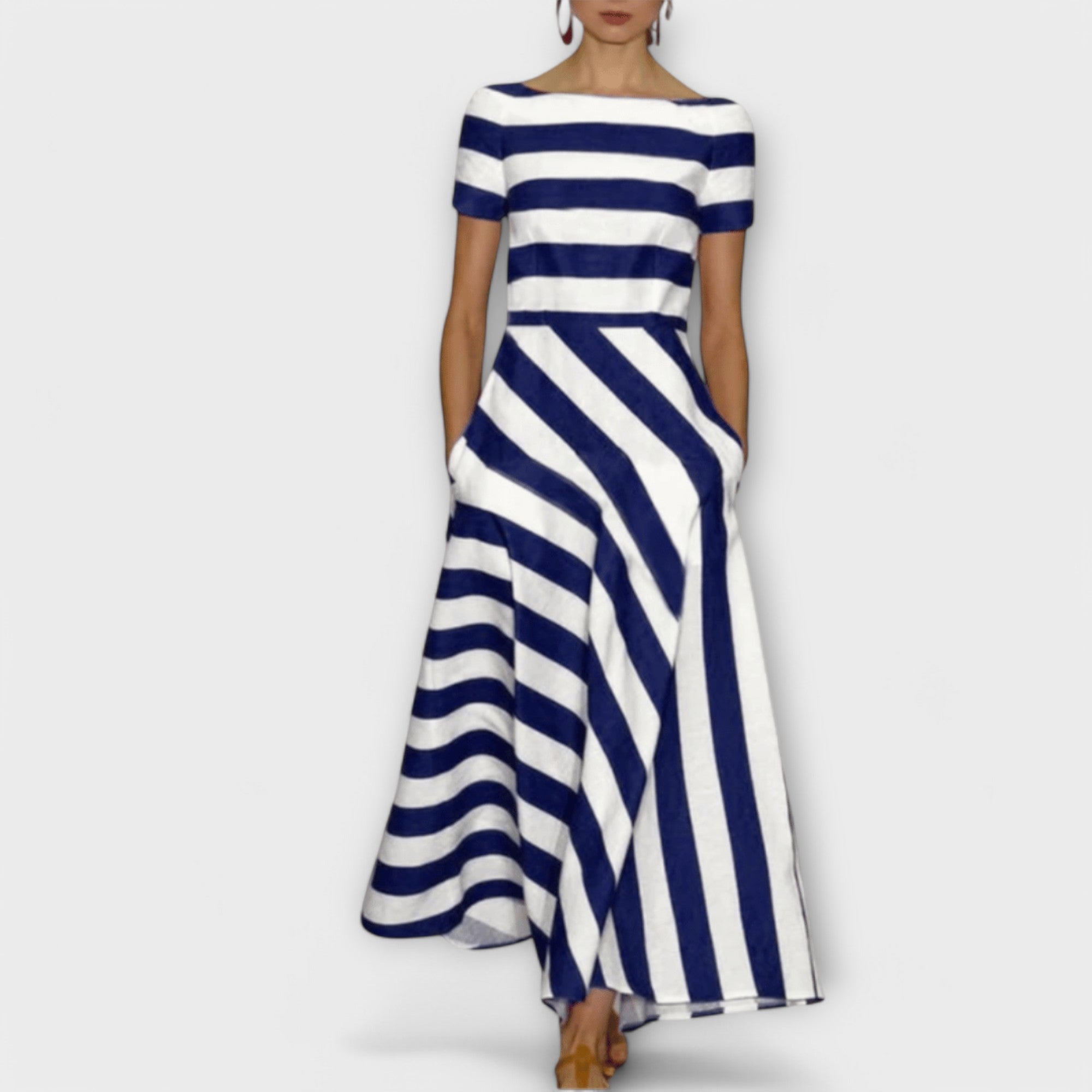Striped Maxi Dress for Women