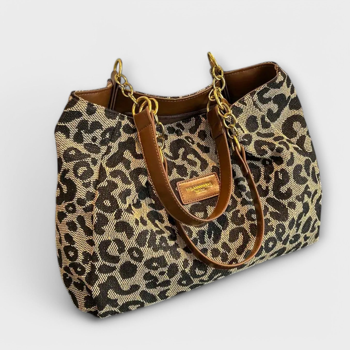 Canvas Bag with Tiger Print - Modern Design and Everyday Comfort