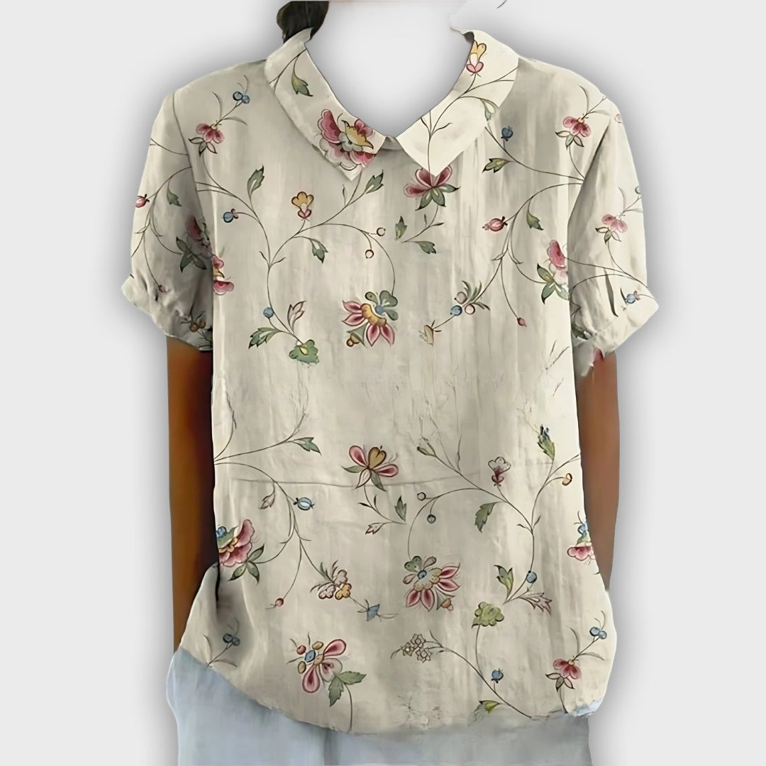 Floral Linen Shirt for Women - Comfort and Elegance for Every Occasion