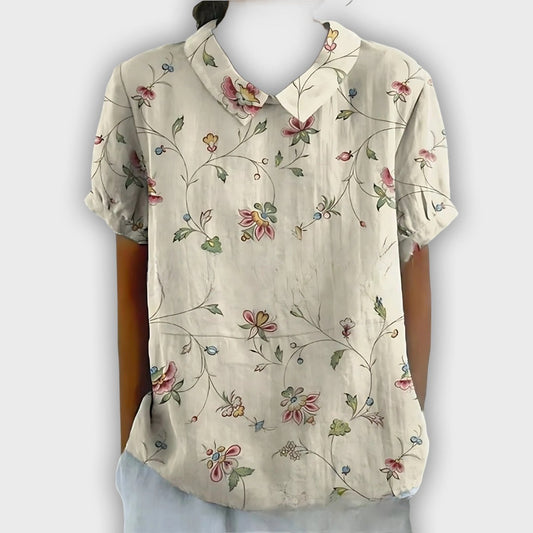Floral Linen Shirt for Women - Comfort and Elegance for Every Occasion