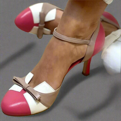 Belerosa | Colorful sandals with a tie and straps, with a rounded toe