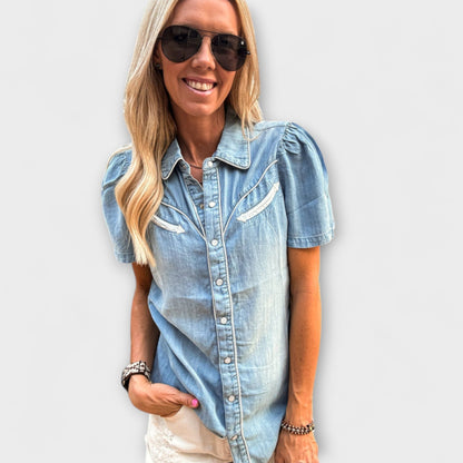 Women's Western Button-Up Cowboy Shirt