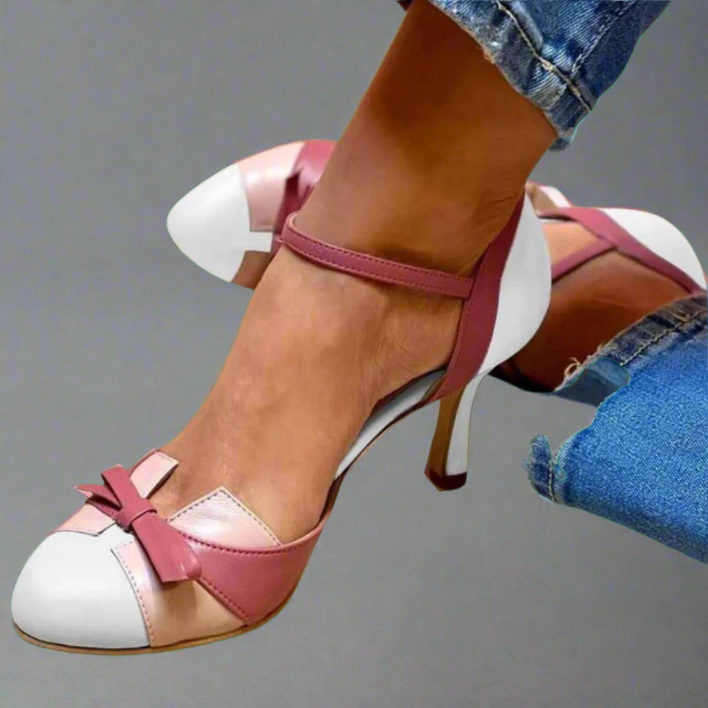 Belerosa | Colorful sandals with a tie and straps, with a rounded toe