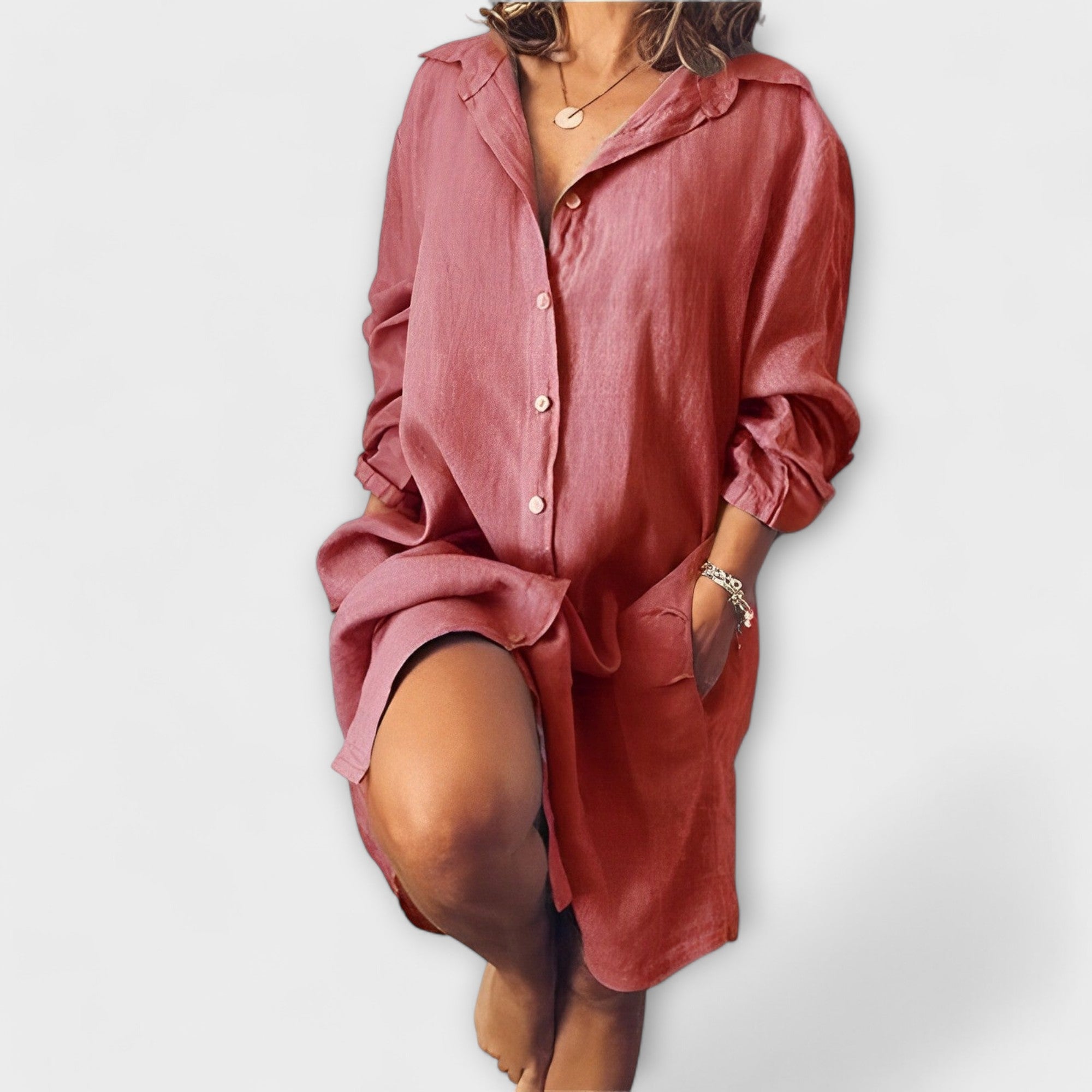 Casual Linen Shirt for Women - Elegant and Comfortable