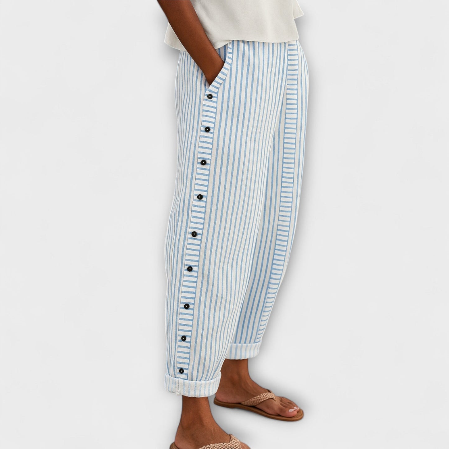 Comfortable Striped Pants for Women - Rhea Pants