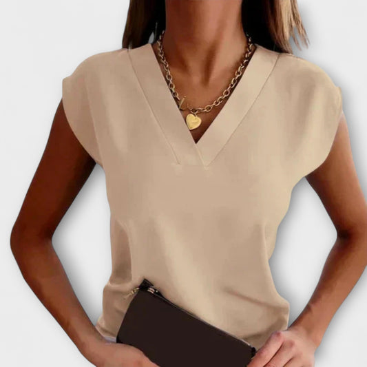 Women's Summer V-Neck Loose Fit Shirt