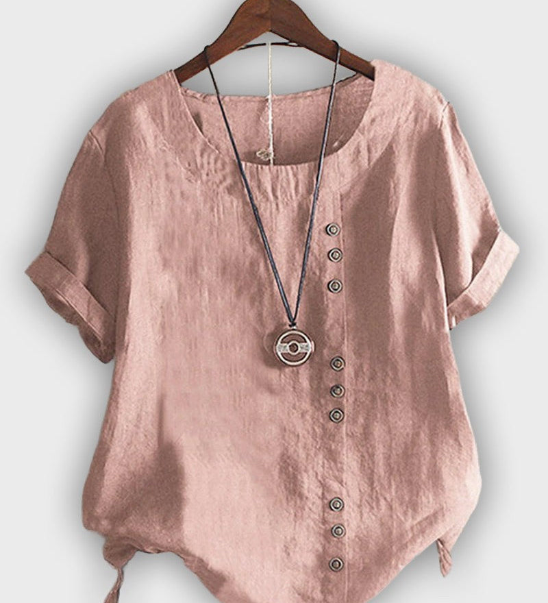 Elegant Women's Short Sleeve Shirt