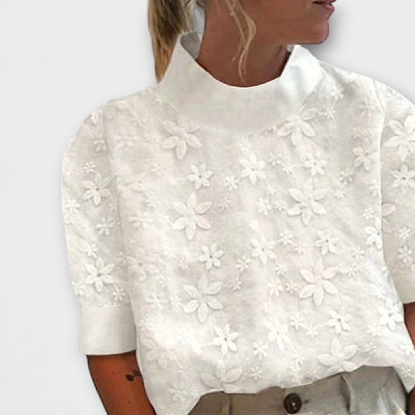 Dautzen Shirt with Stand-Up Collar - Elegant for Any Event