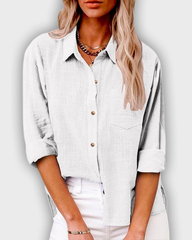 Women's Long Sleeve Lycra Shirt in Dark Blue