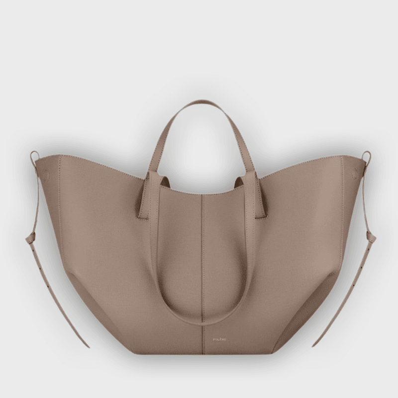 Stylish Carry Bag with Side Pleats