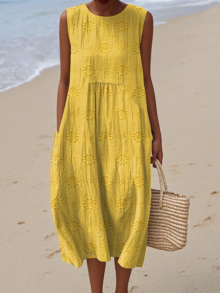 Ruth | Lightweight Cotton-Linen Dress with Minimalist Charm