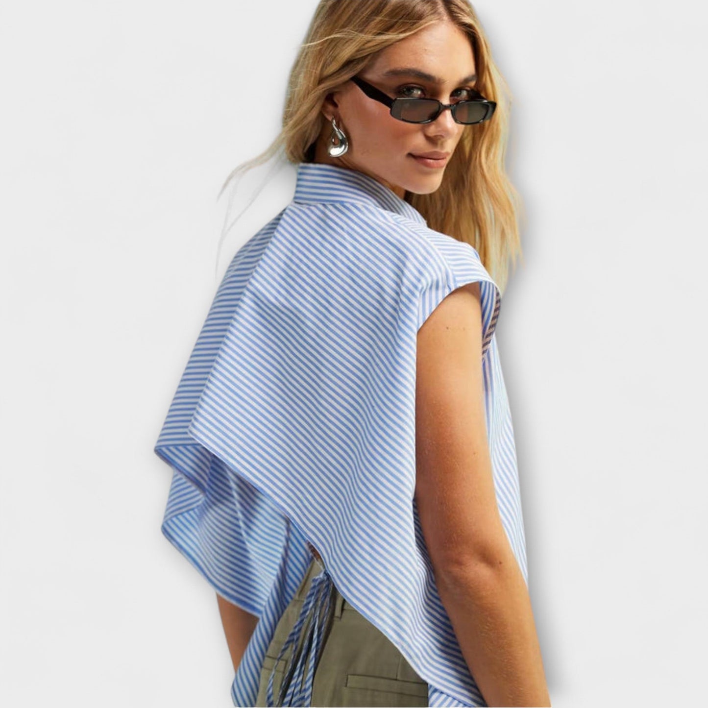 Sleeveless Striped Top