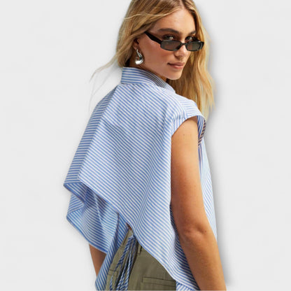 Sleeveless Striped Top