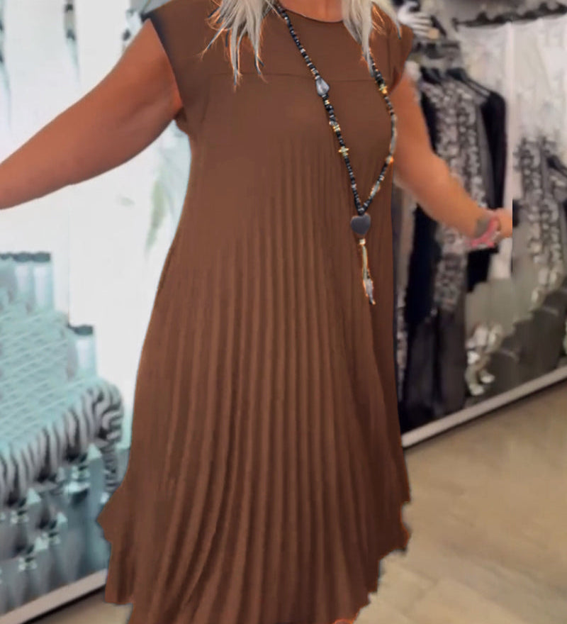 Clara | Pleated and Simple Summer Dress.