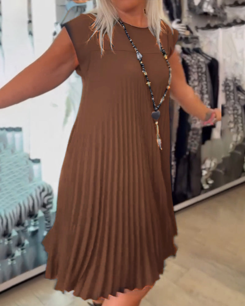 Clara | Pleated and Simple Summer Dress.