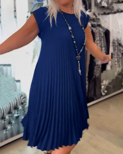 Clara | Pleated and Simple Summer Dress.
