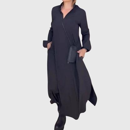 "Elena" | Elegant dress made of soft velvet.