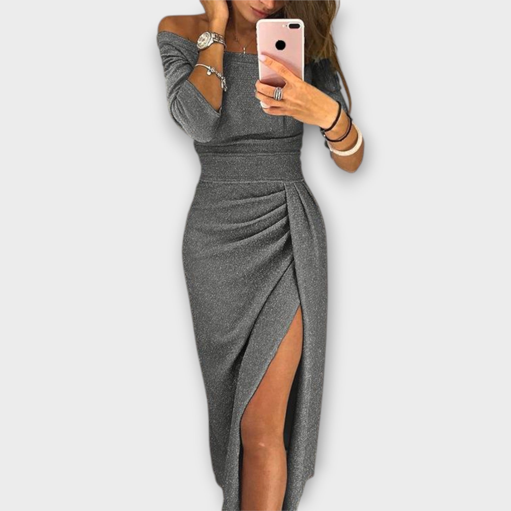 Elegant Off-Shoulder Dress for Women - Lena™