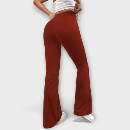 Wide Pants with an Expanding Silhouette