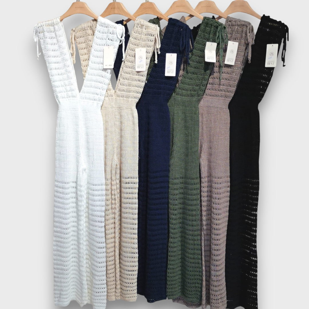 Aizlin – Summer Jumpsuit with Macrame Details
