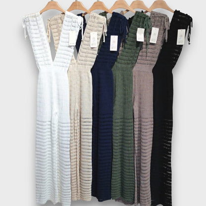 Aizlin – Summer Jumpsuit with Macrame Details