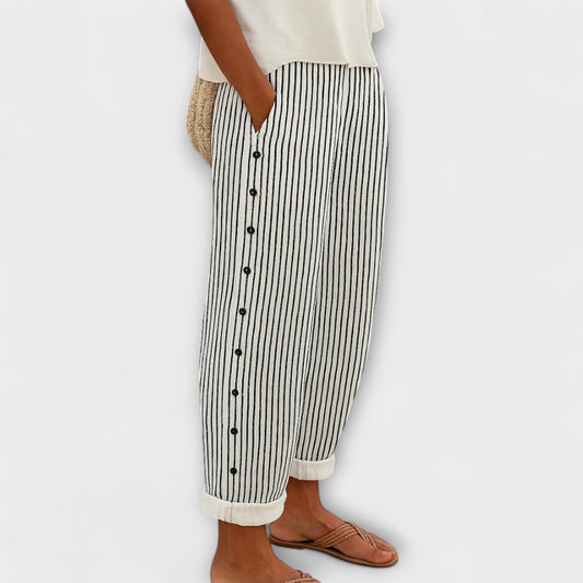 Comfortable Striped Pants for Women - Rhea Pants