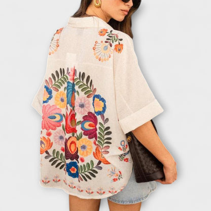 Karla Short Bohemian Floral Shirt