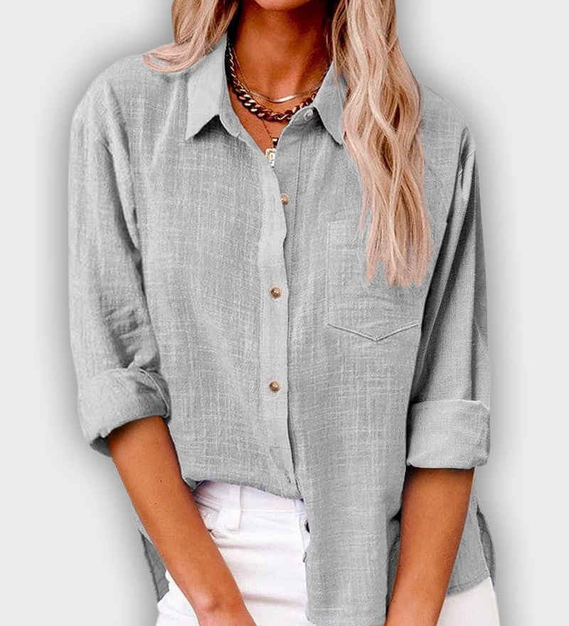 Women's Long Sleeve Lycra Shirt in Dark Blue