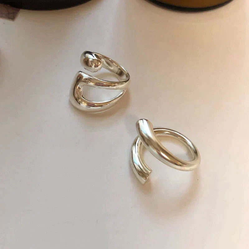 Adjustable Designer Ring Made of Stainless Steel