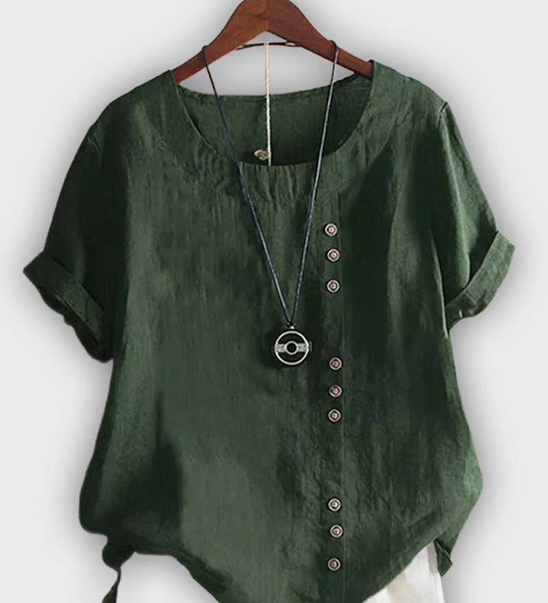 Elegant Women's Short Sleeve Shirt