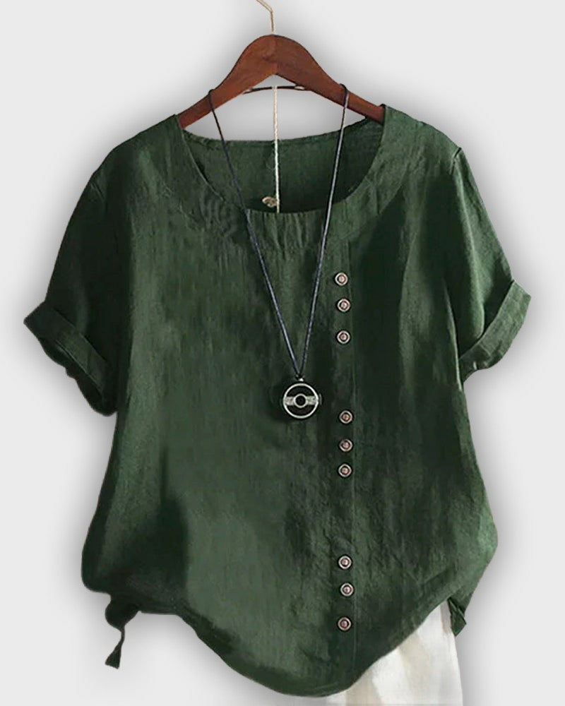 Elegant Women's Short Sleeve Shirt