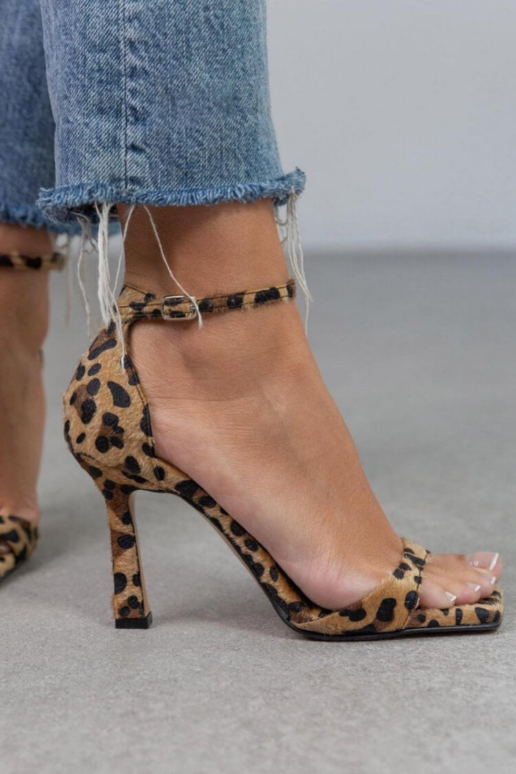 Julia™ | High Heel Sandals with Animal Print